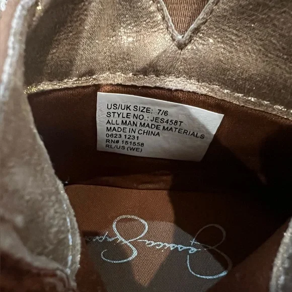 Toddler Girl Brown Ankle Boots - Picture 9 of 10